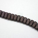 3x6mm Brick Czech Mate Chocolate Brown-Matte Bronze Vega